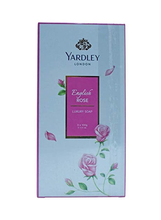 Yardley 3-Bar English Rose Luxury Soap 100grams 