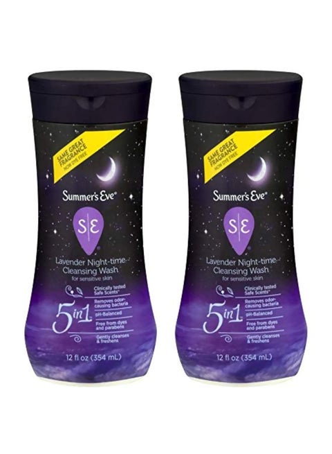 2-Piece Lavender Night-Time Cleansing Wash 354ml