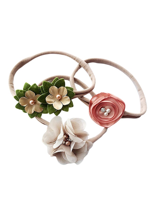 3-Piece Flower Headband Set - Image 1