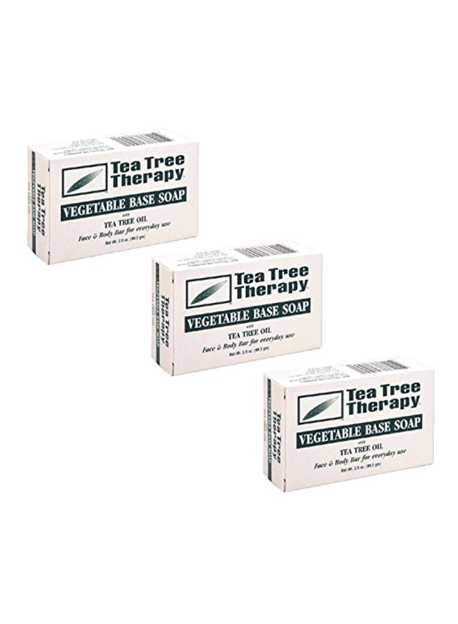 Tea Tree Therapy Pack Of 3 Vegetable Base Soap Set