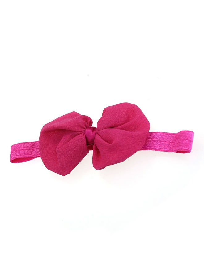9-Piece Chiffon Flower Elastic Headband Set - Image 1