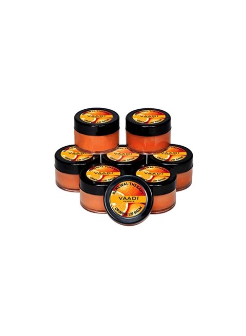 Pack Of 8 Orange And Shea Butter Lip Balm