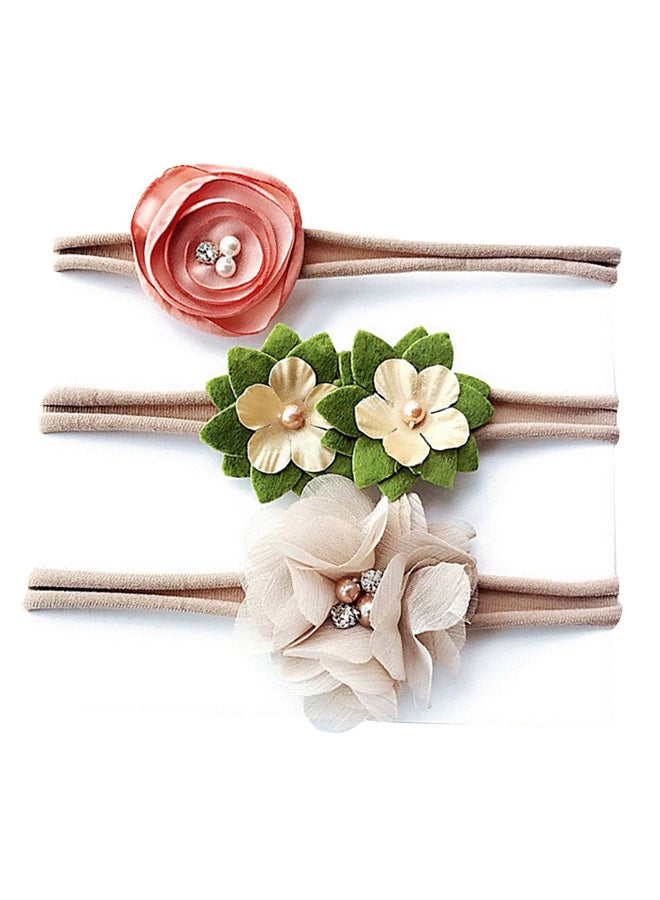 3-Piece Flower Headband Set - Image 2