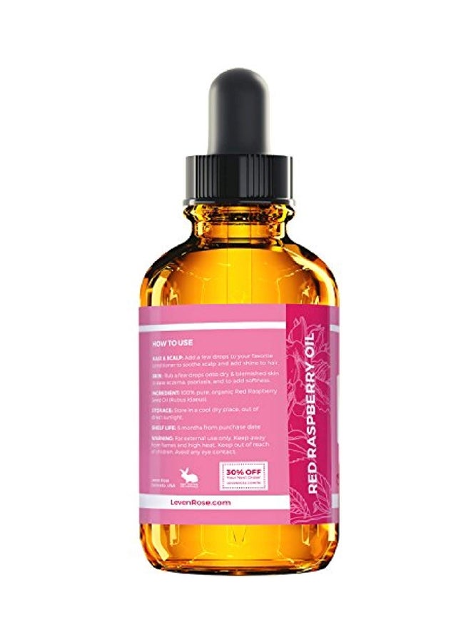 Leven Rose Red Raspberry Seed Oil Clear 30ml - Image 4