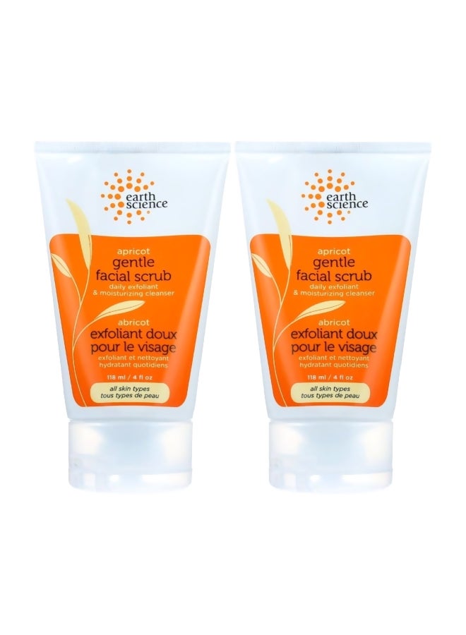 Earth Science Pack Of 2 Apricot Facial Scrub - Image 1