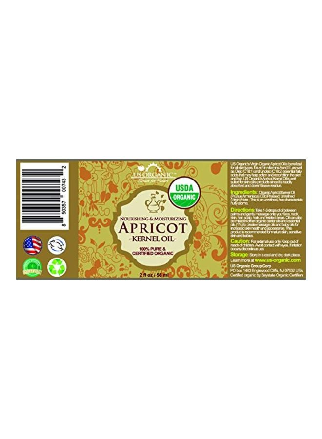 US Organic Apricot Kernel Oil 56ml - Image 2