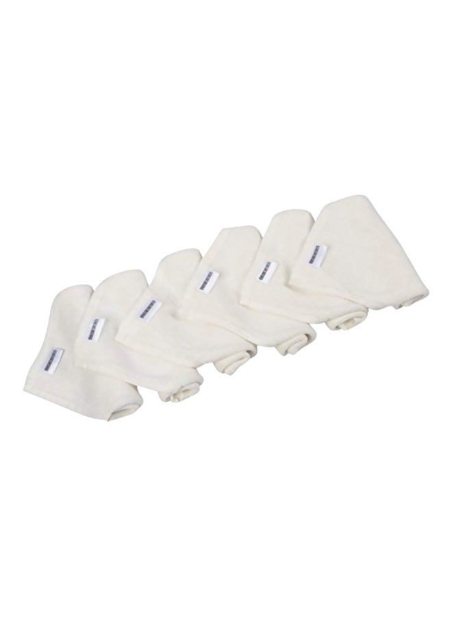 6-Piece Bamboo Facial Washcloths White - v1559637446/N26384613A_1