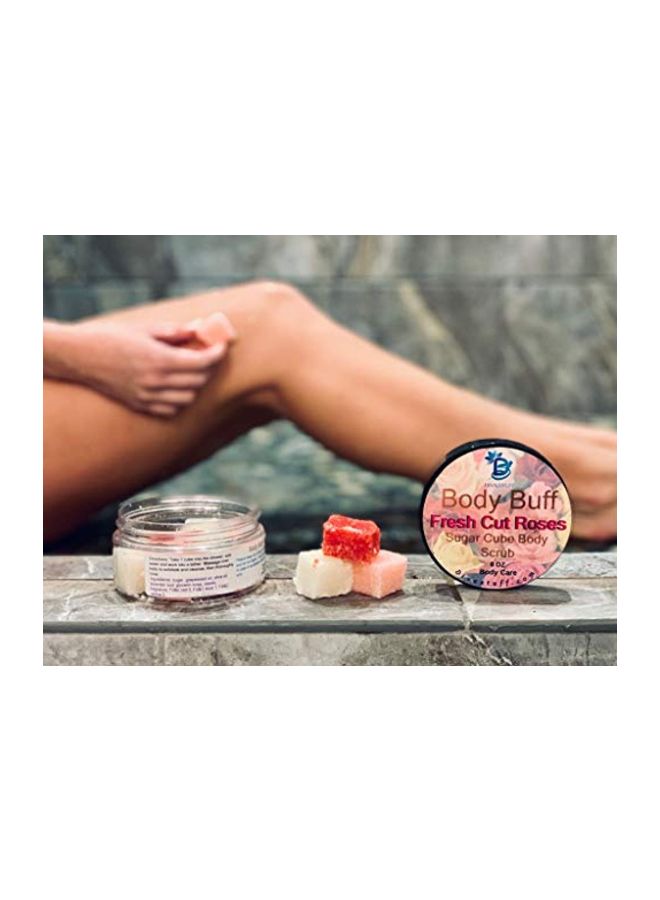 Diva Stuff Body Buff Fresh Cut Roses Sugar Cube Body Scrub Pink - Image 4