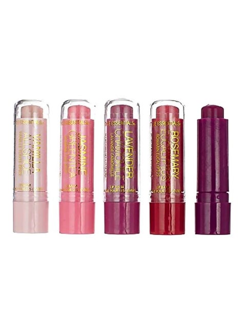 5-Piece Shimmer Lip Balm With Shea Butter