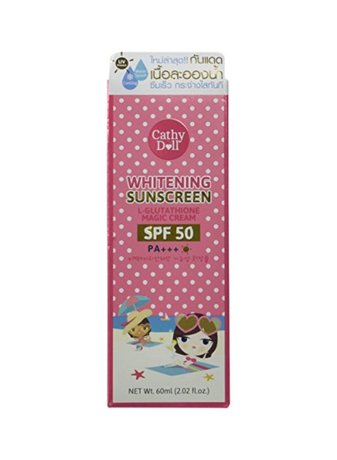 Cathy Doll Whitening Sunscreen SPF50 PA+++ 60ml  - Image 1