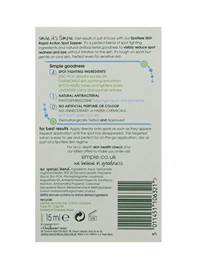 Spotless Skin Rapid Action Spot Zapper 15ml