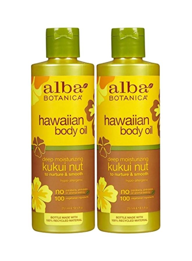 زيت الجسم الهاواي العضوي من عبوتين