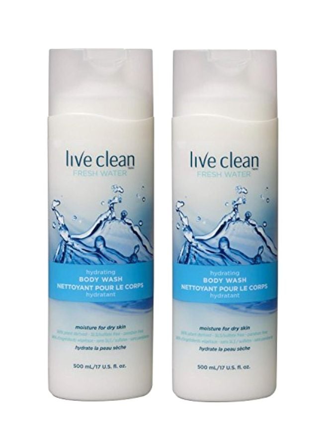 Live Clean 2-Piece Fresh Water Hydrating Body Wash Set - Image 1