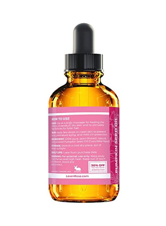Leven Rose Organic Cold Pressed Pumpkin Seed Oil - Image 3