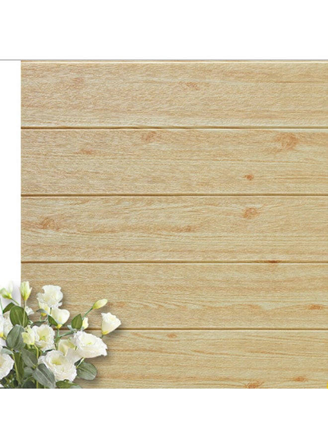 Generic - 3D Self-Adhesive Wood Grain Wall Sticker Brown 70x70centimeter - Image 1