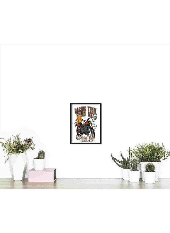 LOWHA Racing Team Wall Art Painting Multicolour 32x22x2cm  - Image 4