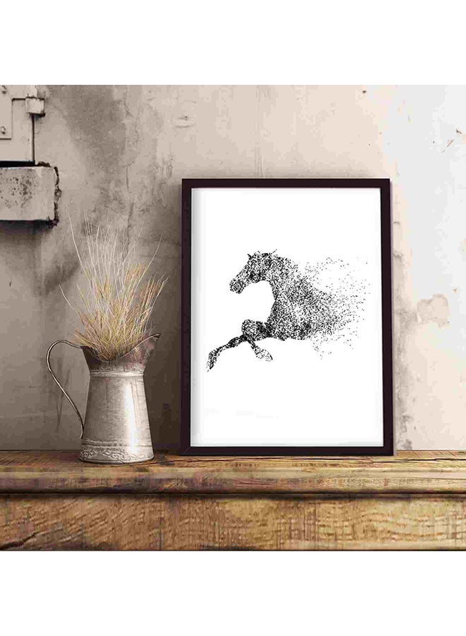 لوحة فنية بطبعة آخر حصان يركض متعدد الألوان 32x22x2Ø³Ù†ØªÙŠÙ…ØªØ± - Image 5