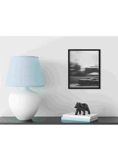 LOWHA Black Frame Sports Coupe On Road Wall Art Painting Multicolour 32x22x2cm  - Image 3