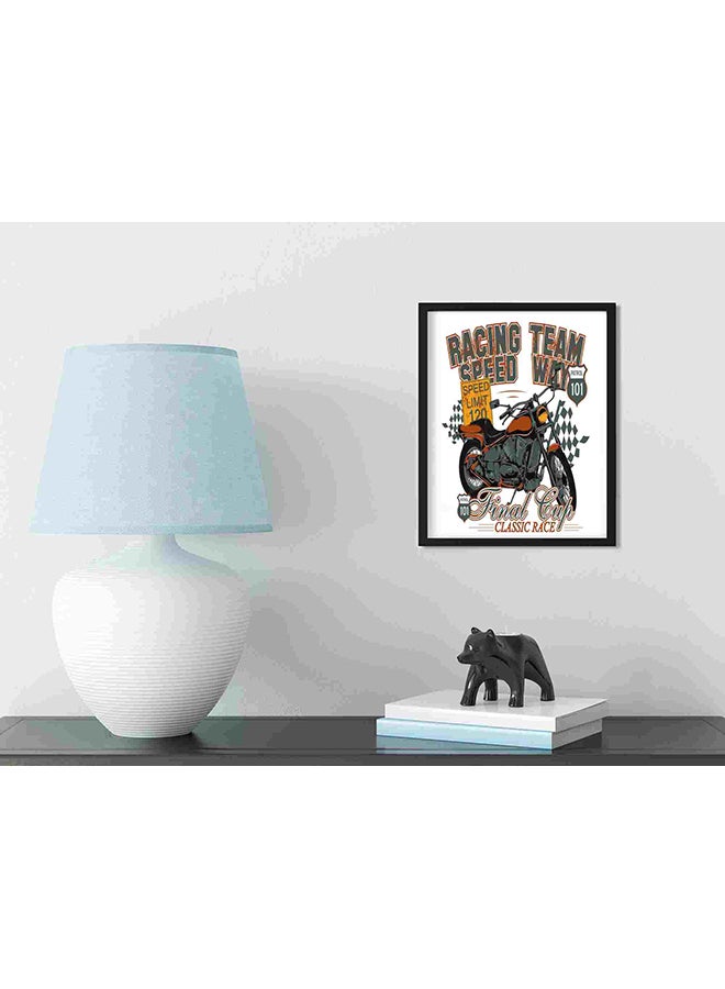 LOWHA Racing Team Wall Art Painting Multicolour 32x22x2cm  - Image 3