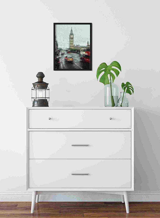 LOWHA Architecture Big Ben Buildings 202888 Wall Art Painting Multicolour 32x22x2cm - Image 2