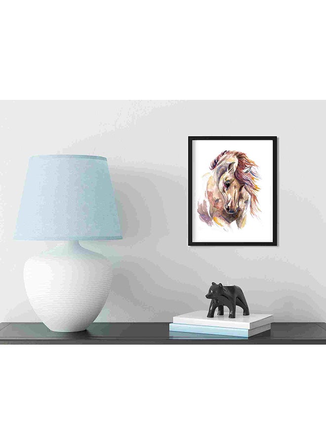 لوحة فنية لديكور الحائط برسمة حصان متعدد الألوان 32x22x2Ø³Ù†ØªÙŠÙ…ØªØ± - Image 3