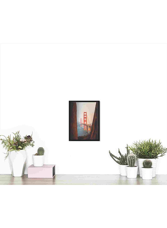 لوحة فنية لديكور الحائط تمثل جسر البوابة الذهبية في سان فرانسيسكو متعدد الألوان 32x22x2Ø³Ù†ØªÙŠÙ…ØªØ± - Image 4