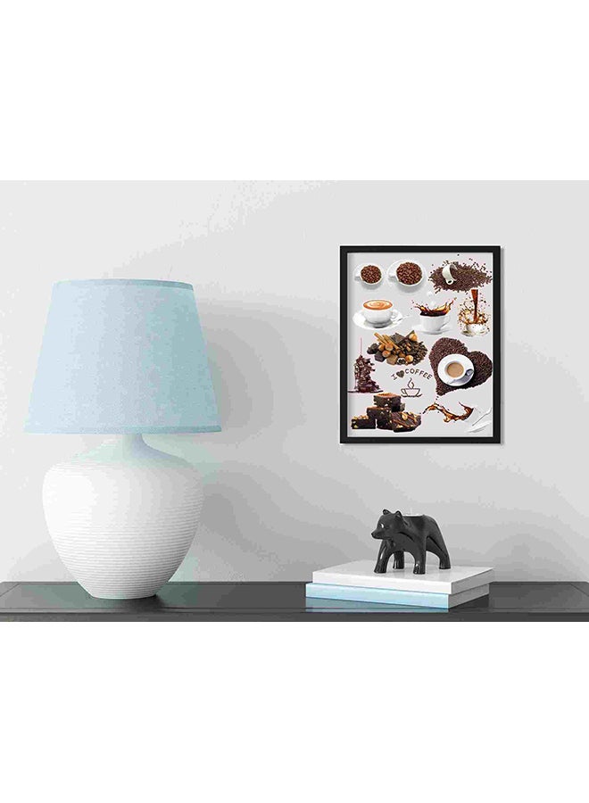 LOWHA Mult Coffee Wall Art Painting Multicolour 32x22x2centimeter - Image 3