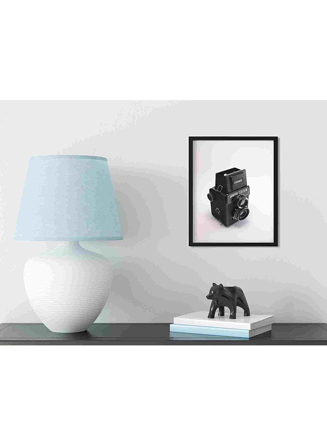 LOWHA Black Frame Twin Lens Camera Wall Art Painting Multicolour 32x22x2cm  - Image 3