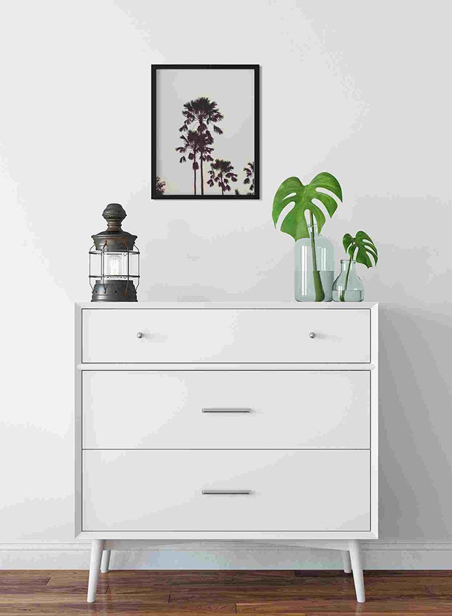 لوحة فنية لديكور الحائط برسمة "أشجار نخيل طويلة" متعدد الألوان 32x22x2سم - Image 2