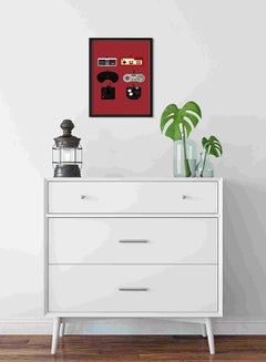 LOWHA Gaming Joysticks Wall Art Painting Multicolour 32x22x2centimeter  - Image 2