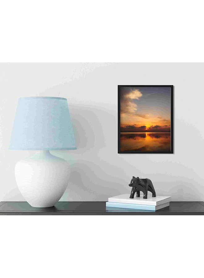 لوحة فنية لديكور الحائط تمثل منظراً رائعاً للغروب متعدد الألوان 32x22x2سم - Image 3