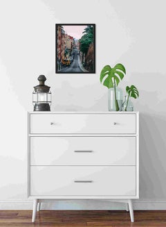 LOWHA Road Between Building Wall Art Painting Multicolour 32x22x2cm  - Image 2