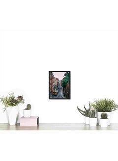 LOWHA Road Between Building Wall Art Painting Multicolour 32x22x2cm  - Image 4