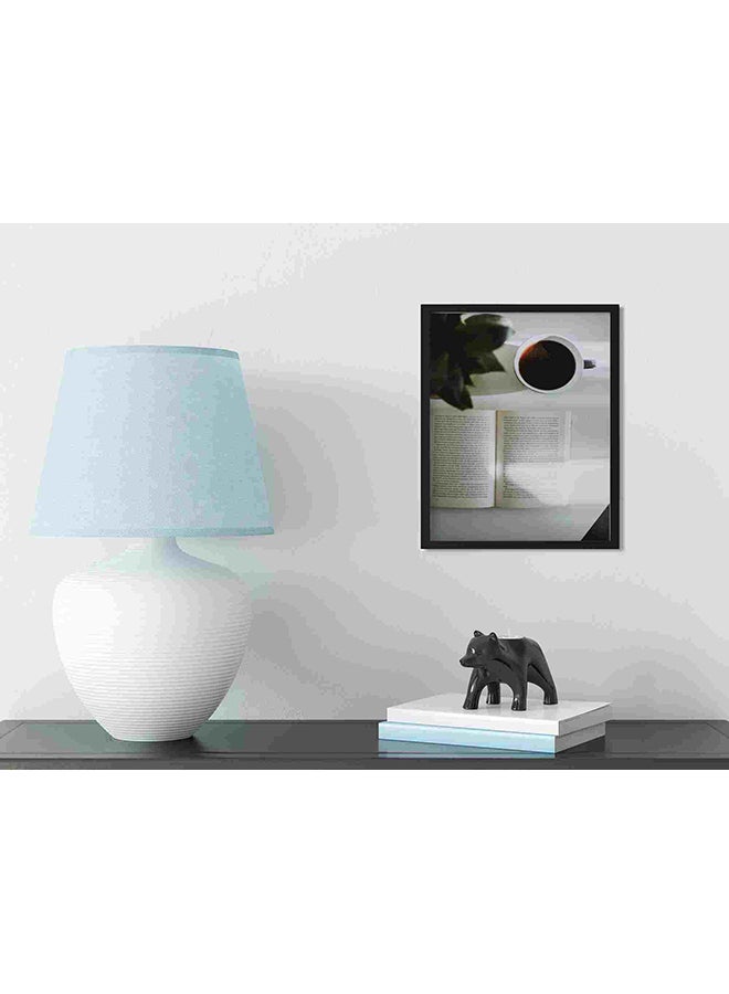 LOWHA Reding With Coffee Cup Wall Art Painting Multicolour 32x22x2cm - Image 3