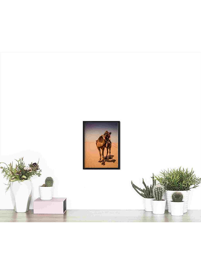 لوحة فنية لديكور الحائط تمثل جملاً يقف على الرمال متعدد الألوان 32x22x2Ø³Ù†ØªÙŠÙ…ØªØ± - Image 4