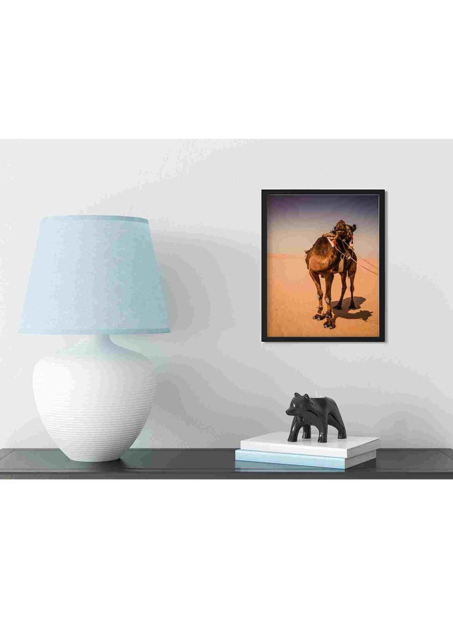 لوحة فنية لديكور الحائط تمثل جملاً يقف على الرمال متعدد الألوان 32x22x2Ø³Ù†ØªÙŠÙ…ØªØ± - Image 3
