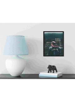 LOWHA Man Standing Beside Road Wall Art Painting Multicolour 32x22x2cm  - Image 3