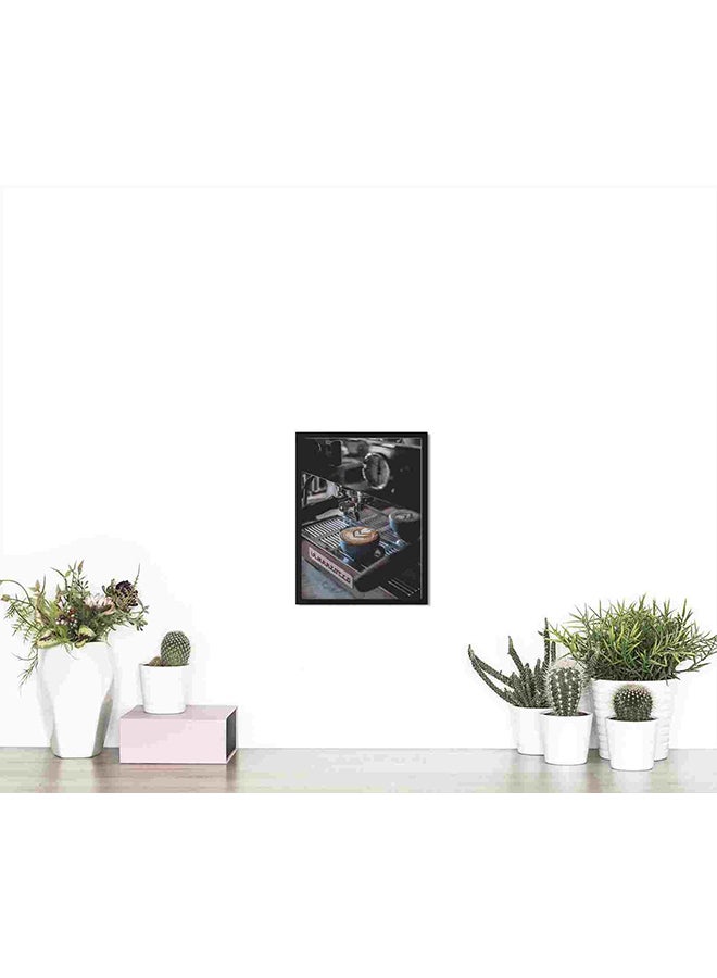 LOWHA Lamarzocco Making Latte Wall Art Painting Multicolour 32x22x2centimeter - Image 4