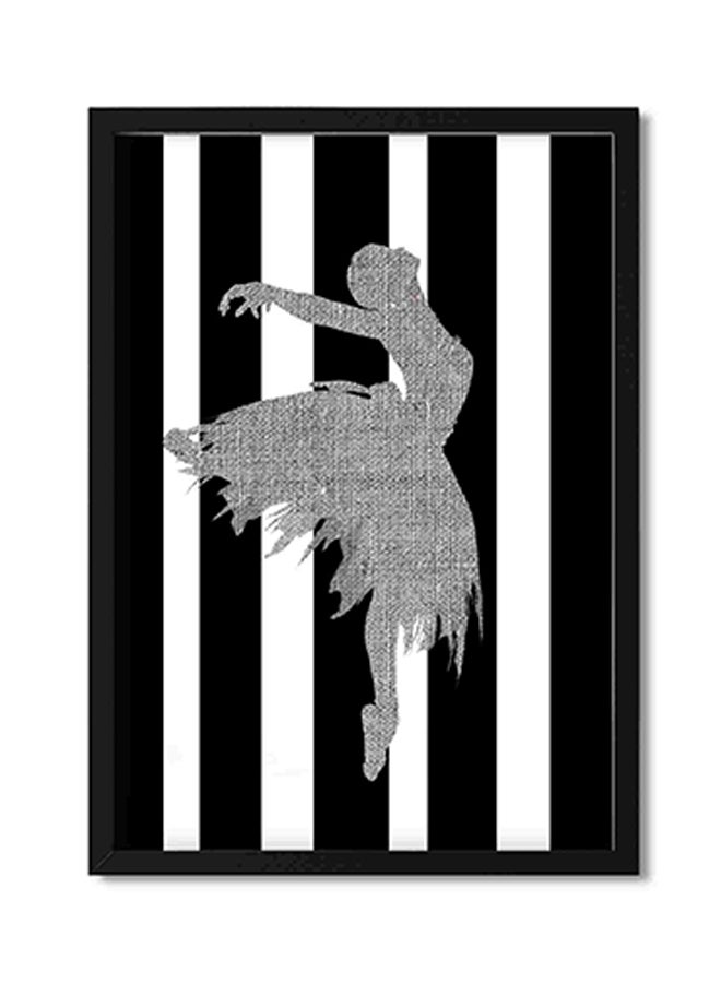 LOWHA Blak And White Wall Art Painting Multicolour 32x22x2cm - Image 1