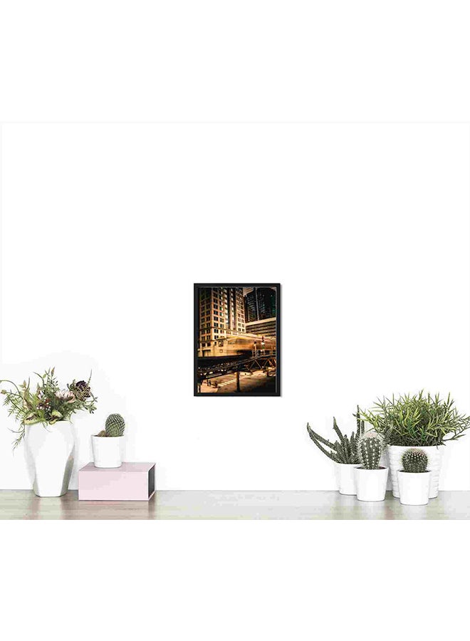 لوحة فنية لديكور الحائط تمثل مبنى خرساني بنوافذ زجاجية متعدد الألوان 32x22x2Ø³Ù†ØªÙŠÙ…ØªØ± - Image 4