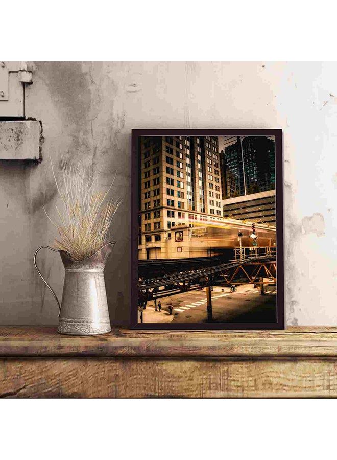 لوحة فنية لديكور الحائط تمثل مبنى خرساني بنوافذ زجاجية متعدد الألوان 32x22x2Ø³Ù†ØªÙŠÙ…ØªØ± - Image 5