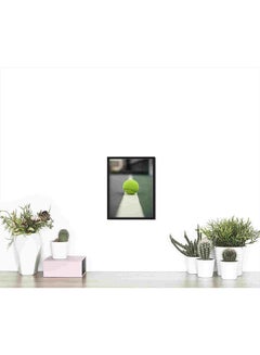LOWHA Green Tennis Ball On Court Wall Art Painting Multicolour 32x22x2centimeter  - Image 4