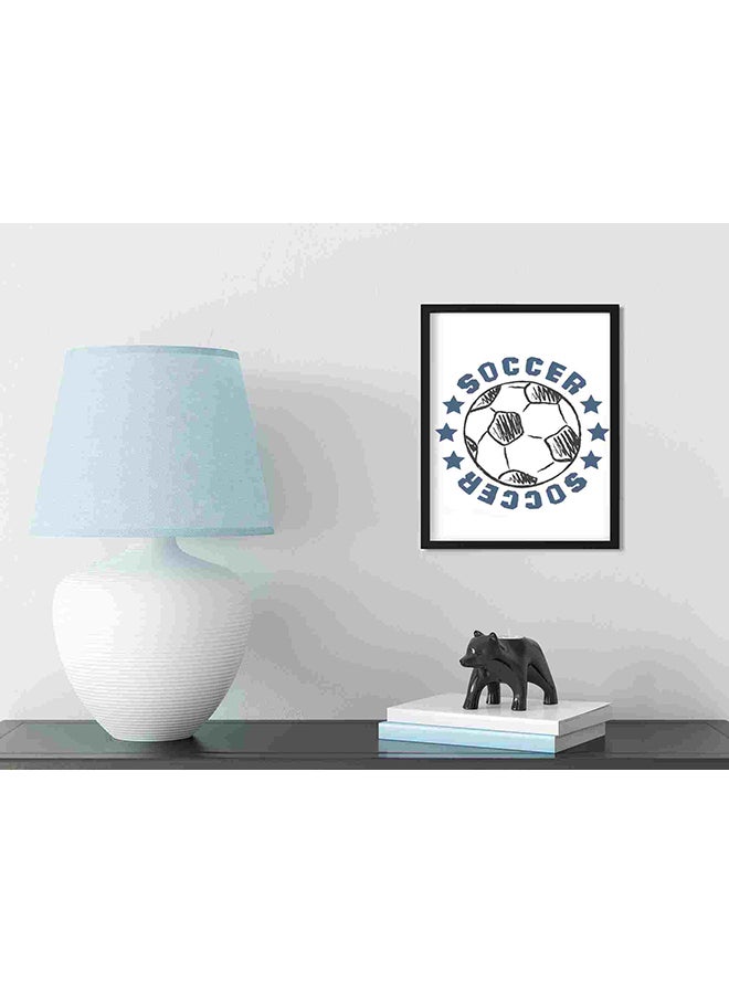 LOWHA Soccer Wall Art Painting Multicolour 32x22x2cm - Image 3