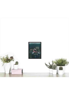 LOWHA Man Standing Beside Road Wall Art Painting Multicolour 32x22x2cm  - Image 4