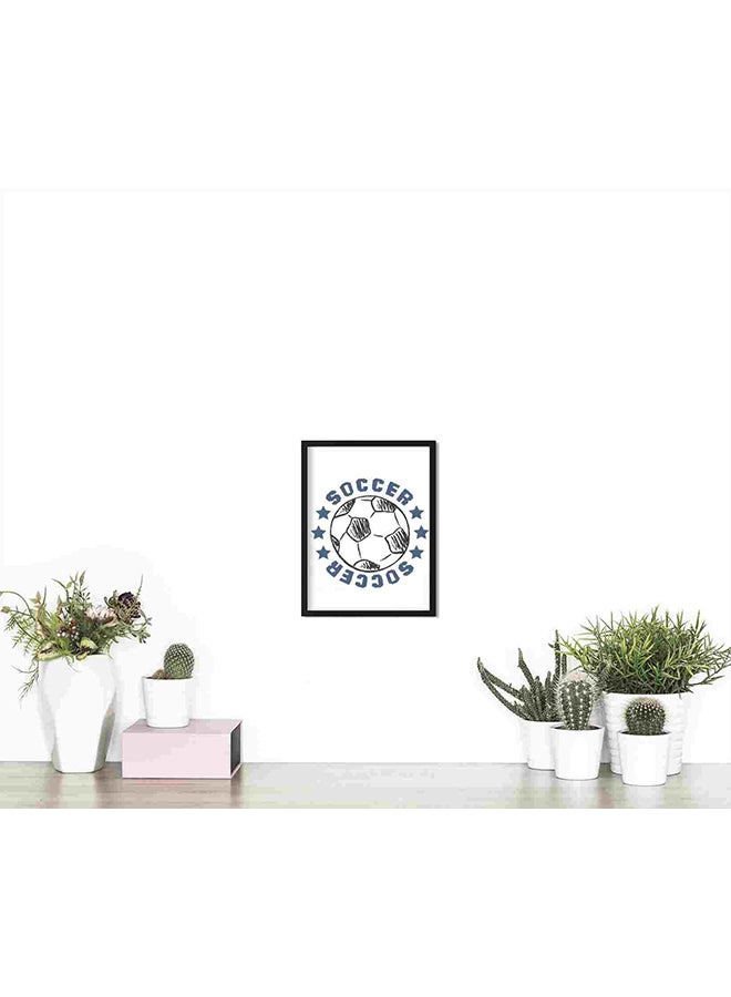 LOWHA Soccer Wall Art Painting Multicolour 32x22x2cm - Image 4