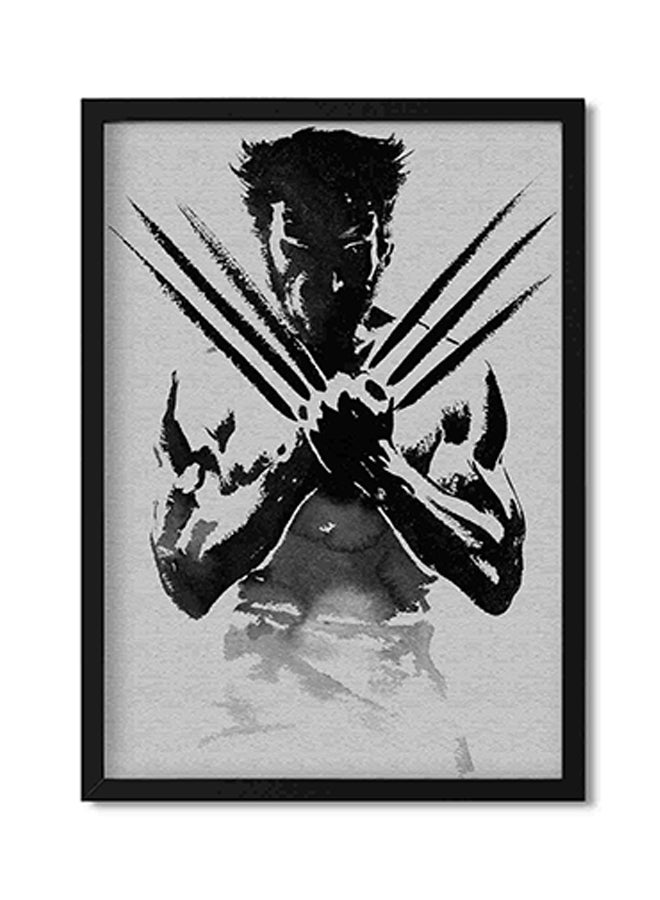 لوحة فنية لديكور الحائط برسمة شخصية Logan من سلسلة X Men متعدد الألوان 22x32سم - Image 1