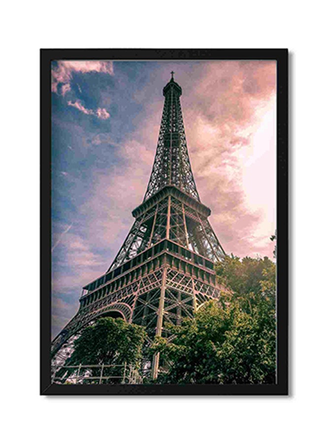 لوحة فنية لديكور الحائط برسمة برج إيفل في باريس، فرنسا متعدد الألوان 32x22x2Ø³Ù†ØªÙŠÙ…ØªØ± - Image 1