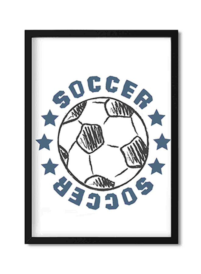 LOWHA Soccer Wall Art Painting Multicolour 32x22x2cm - Image 1