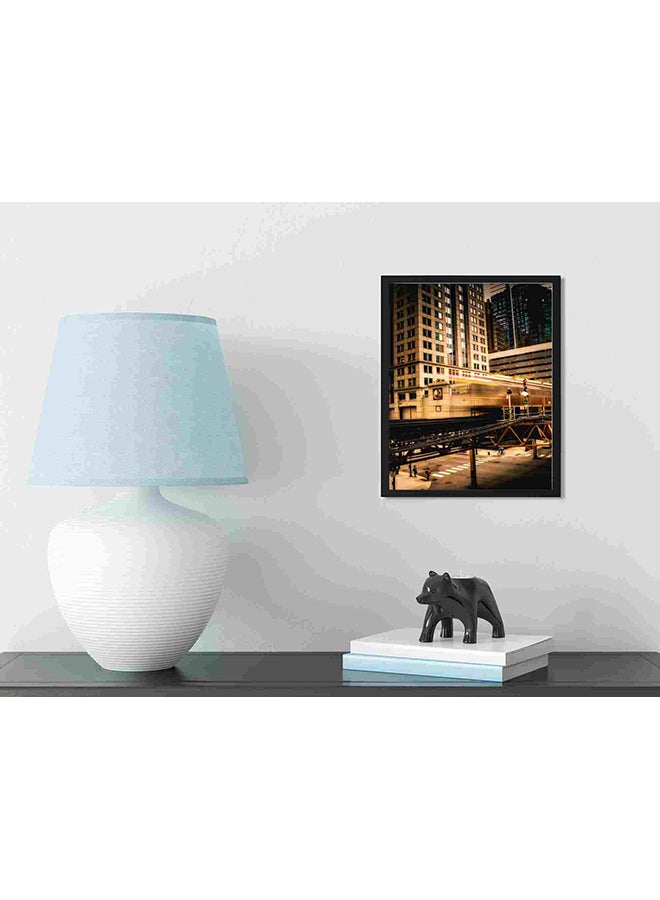 لوحة فنية لديكور الحائط تمثل مبنى خرساني بنوافذ زجاجية متعدد الألوان 32x22x2Ø³Ù†ØªÙŠÙ…ØªØ± - Image 3