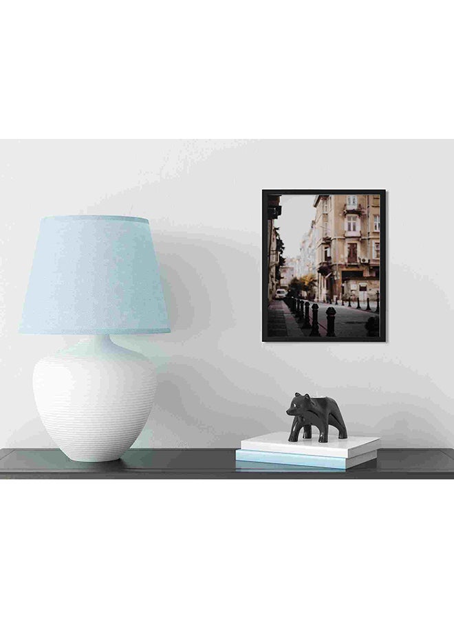 لوحة فنية لديكور الحائط بإطار أسود وأعمدة معدنية متعدد الألوان 32x22x2سم - Image 3